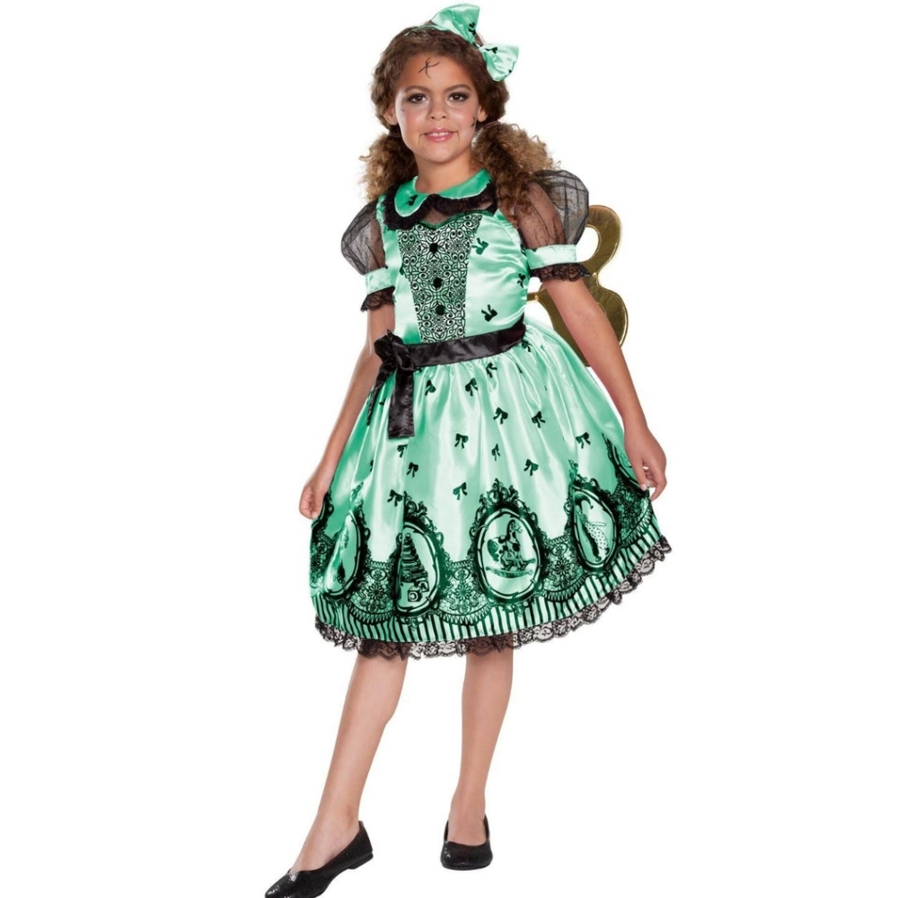 Wind-up Doll Girl's Halloween costume 6-8 years